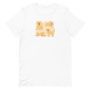 unisex-staple-t-shirt-white-front-6a65a2b62eb09.jpg Morkie Poses T-Shirt