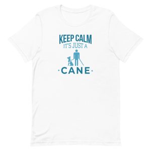 unisex-staple-t-shirt-white-front-6a65a7e71d8e7.jpg Just A Cane T-Shirt