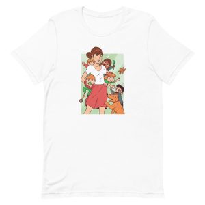 unisex-staple-t-shirt-white-front-6a65aff161cd2.jpg Nanny Chaos T-Shirt