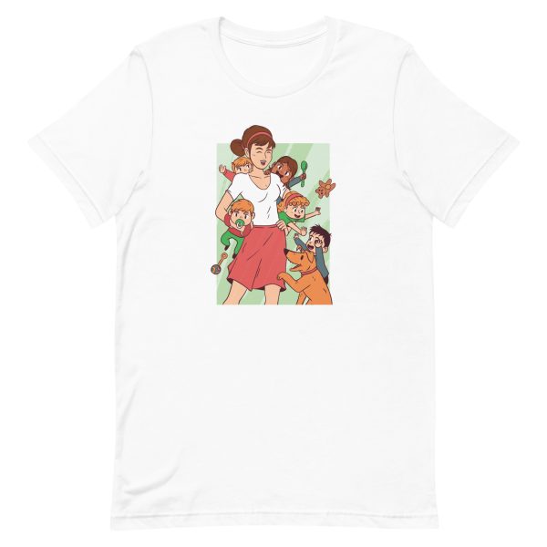 unisex-staple-t-shirt-white-front-6a65aff161cd2.jpg Nanny Chaos T-Shirt