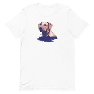 unisex-staple-t-shirt-white-front-6a65b0ae2d049.jpg Golden Retriever T-Shirt