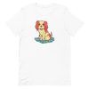 unisex-staple-t-shirt-white-front-6a65b123205b5.jpg Flower Puppy T-Shirt