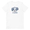 unisex-staple-t-shirt-white-front-6a65b308be064.jpg I Love My Owner T-Shirt