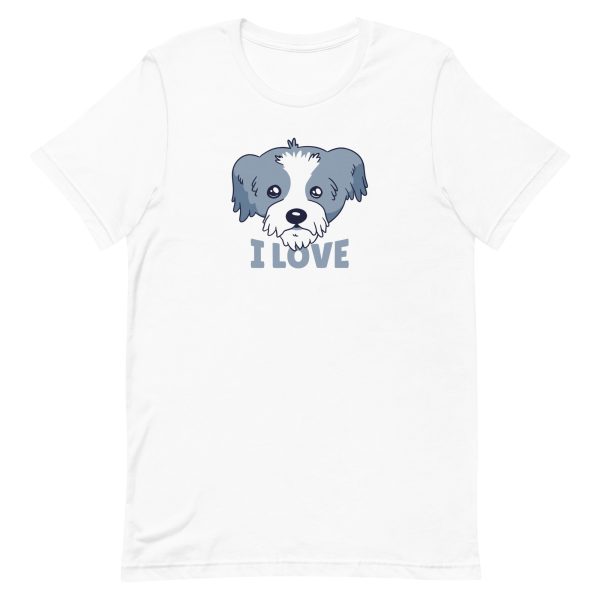 unisex-staple-t-shirt-white-front-6a65b308be064.jpg I Love My Owner T-Shirt