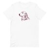 unisex-staple-t-shirt-white-front-6a66298a1f10b.jpg Golden Retriever Dog T-Shirt