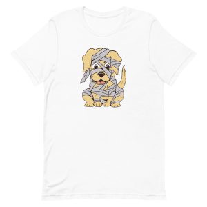 unisex-staple-t-shirt-white-front-6a662eab3b3c1.jpg Mummy Dog T-Shirt