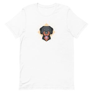 unisex-staple-t-shirt-white-front-6a662f357da49.jpg Funny Dog Face T-Shirt