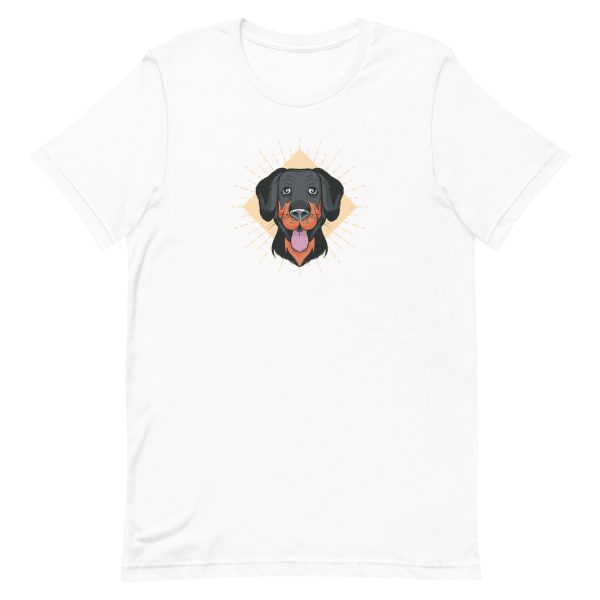 unisex-staple-t-shirt-white-front-6a662f357da49.jpg Funny Dog Face T-Shirt