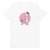 unisex-staple-t-shirt-white-front-6a6ba2e77bf0a.jpg Woman and Dog T-Shirt