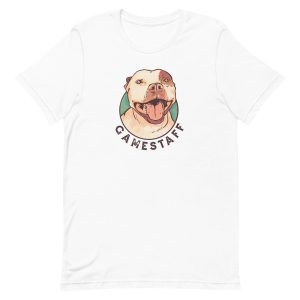 unisex-staple-t-shirt-white-front-6a6ba42487966.jpg Staffordshire Dog T-Shirt